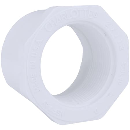 Charlotte Pipe And Foundry 2 In. SPG x 1-1/2 In. FPT Schedule 40 PVC Bushing PVC 02108  3200HA